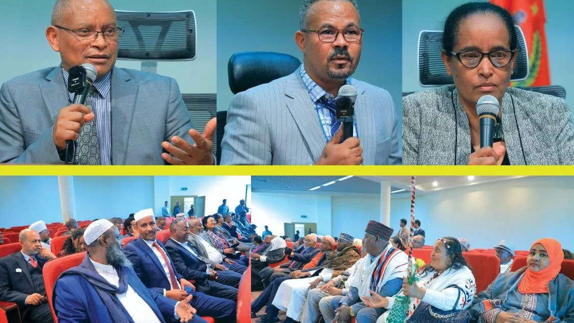 ላዕለዎት ኣመራርሓ ውድብና ዓበይቲ ዓዲ፣ መራሕቲ ሃይማኖት፣ ነጋዶን፣ ኣባገዳታትን ተቐቢሎም ኣዘራሪቦም